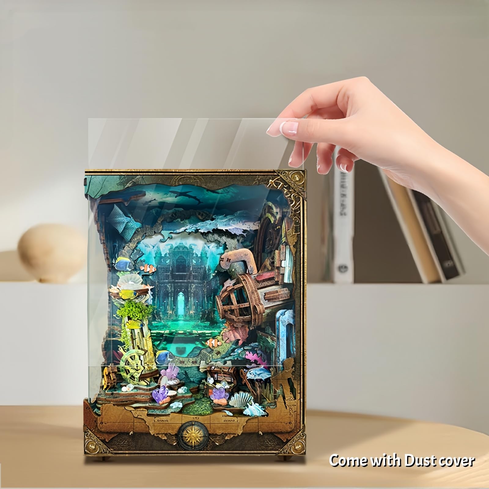 Amazon.com: Discover Atlanta DIY Book Nook Kit – Aquarium-Style 3D